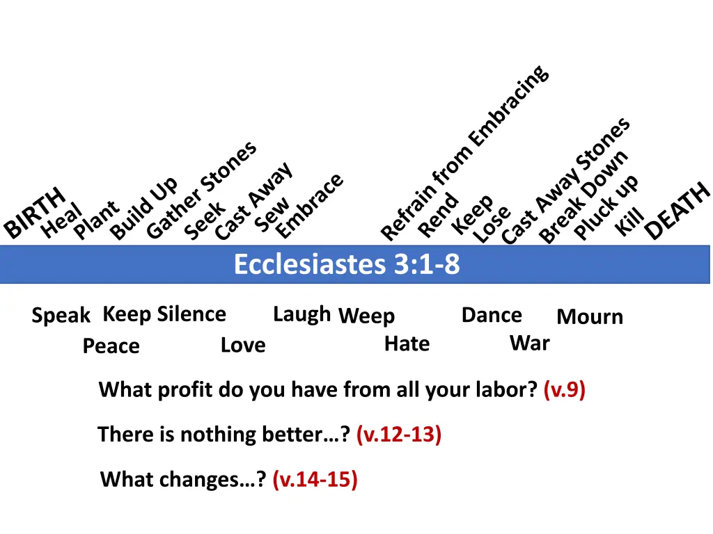 ecclesiastes 3 1 8