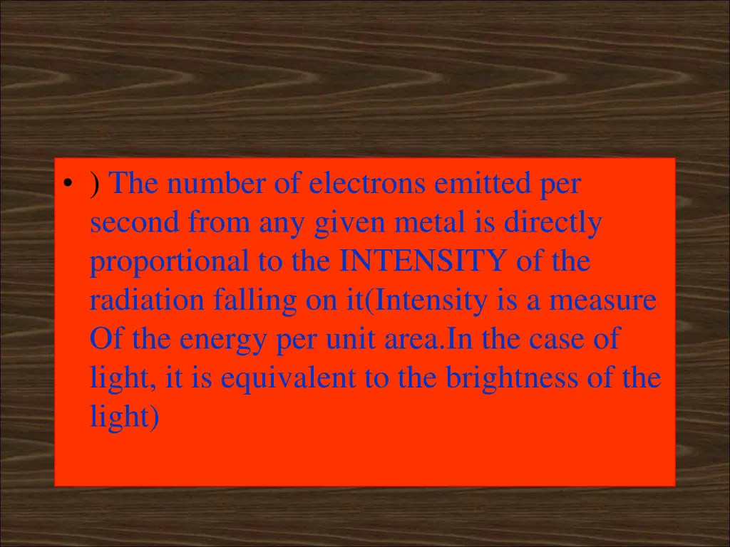 the number of electrons emitted per second from