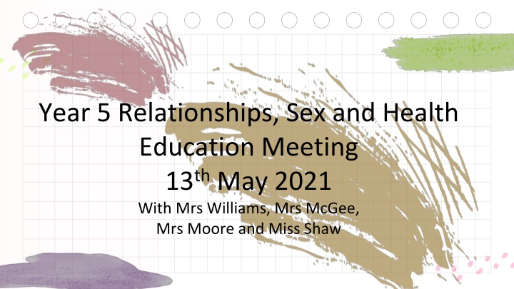 year 5 relationships sex and health education