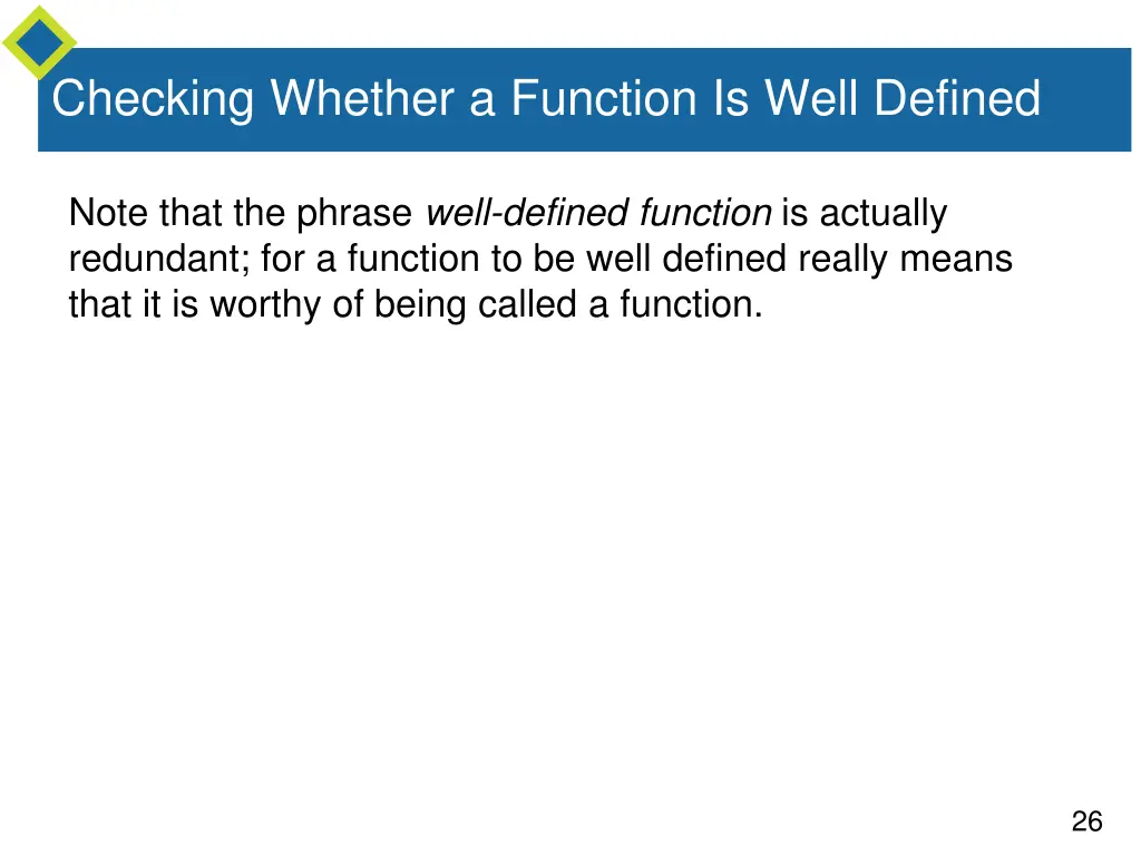 checking whether a function is well defined 2