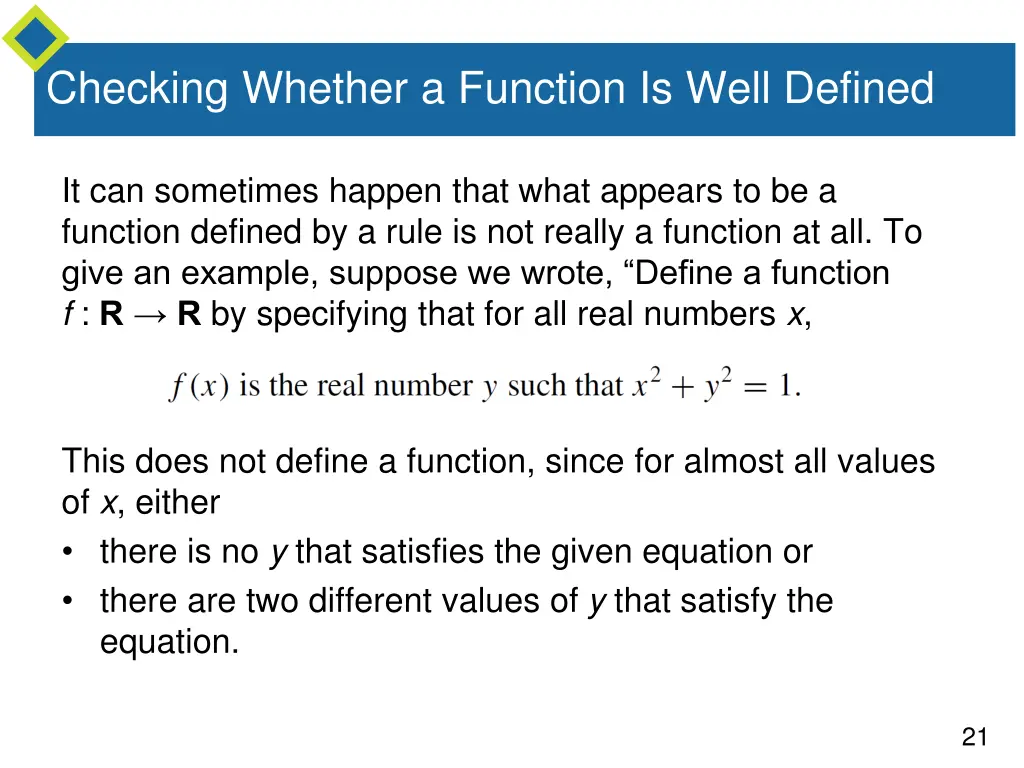 checking whether a function is well defined