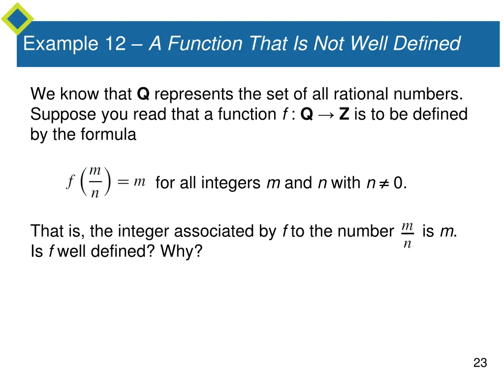 example 12 a function that is not well defined