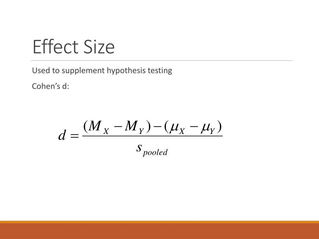 effect size