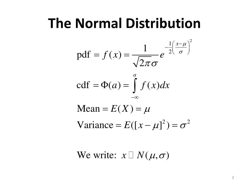 the normal distribution