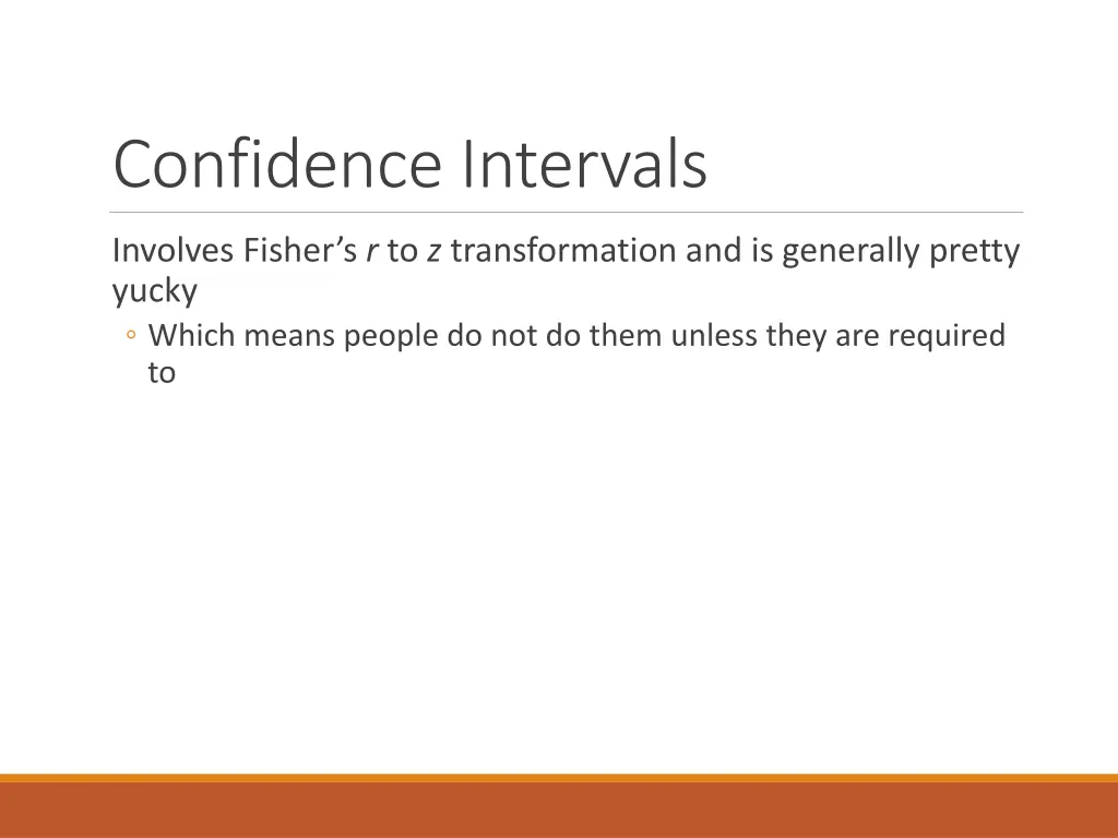 confidence intervals