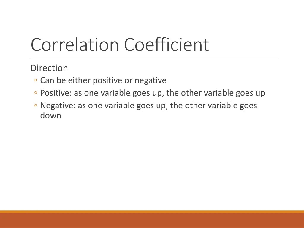 correlation coefficient 1