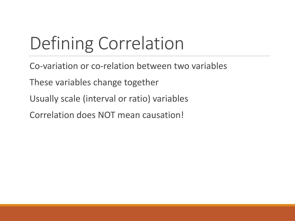 defining correlation