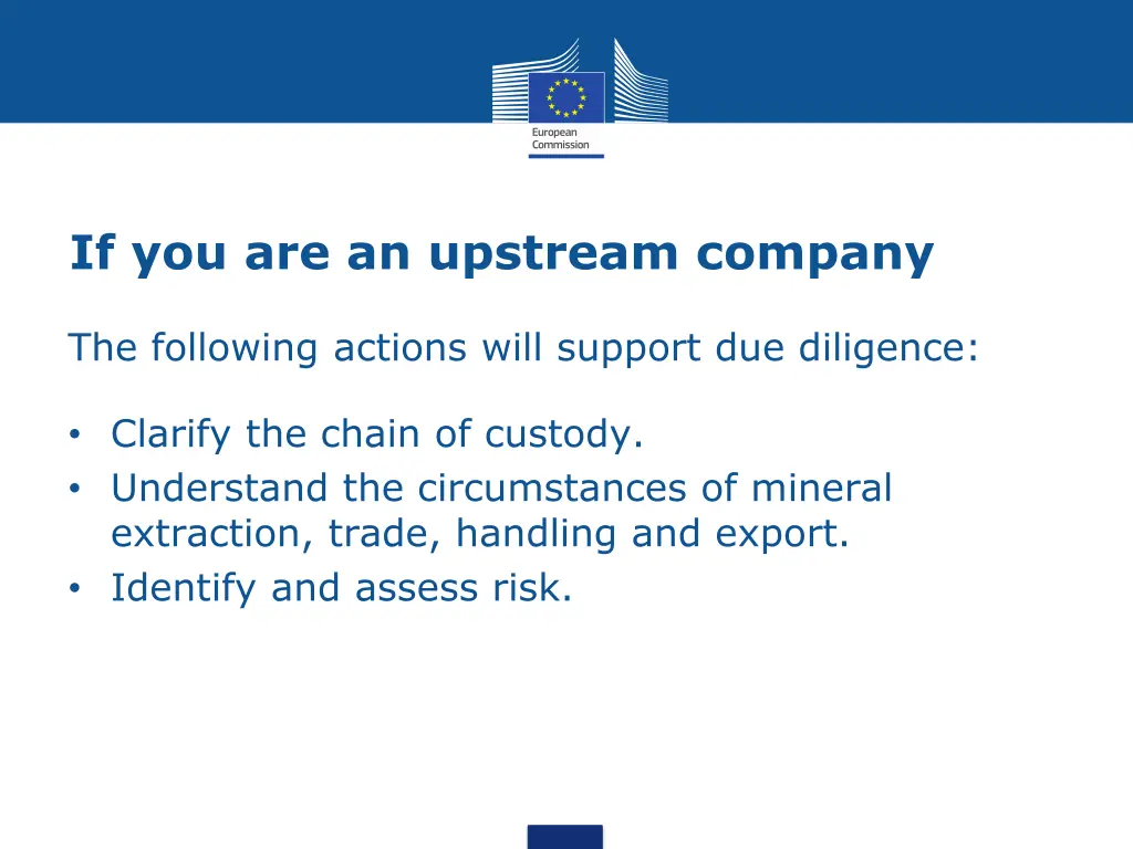 if you are an upstream company