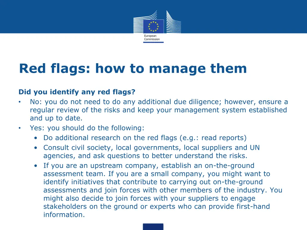 red flags how to manage them