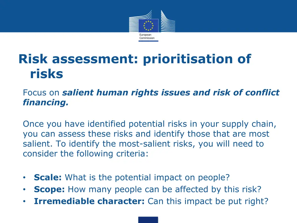 risk assessment prioritisation of risks