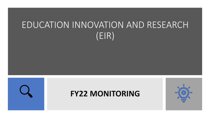 education innovation and research eir