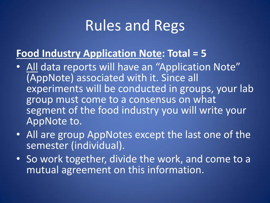 rules and regs 2