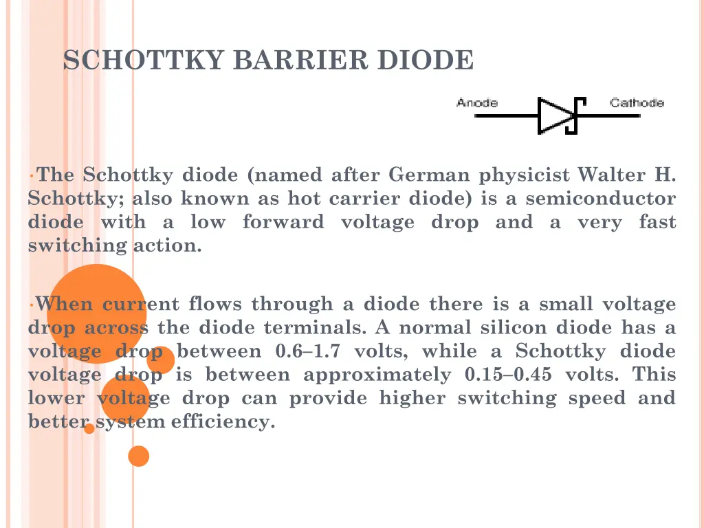 schottky barrier diode