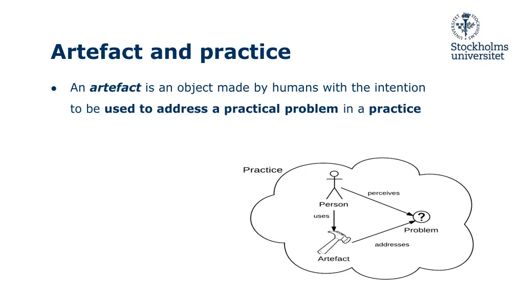 artefact and practice