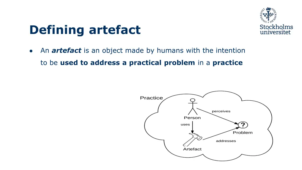 defining artefact