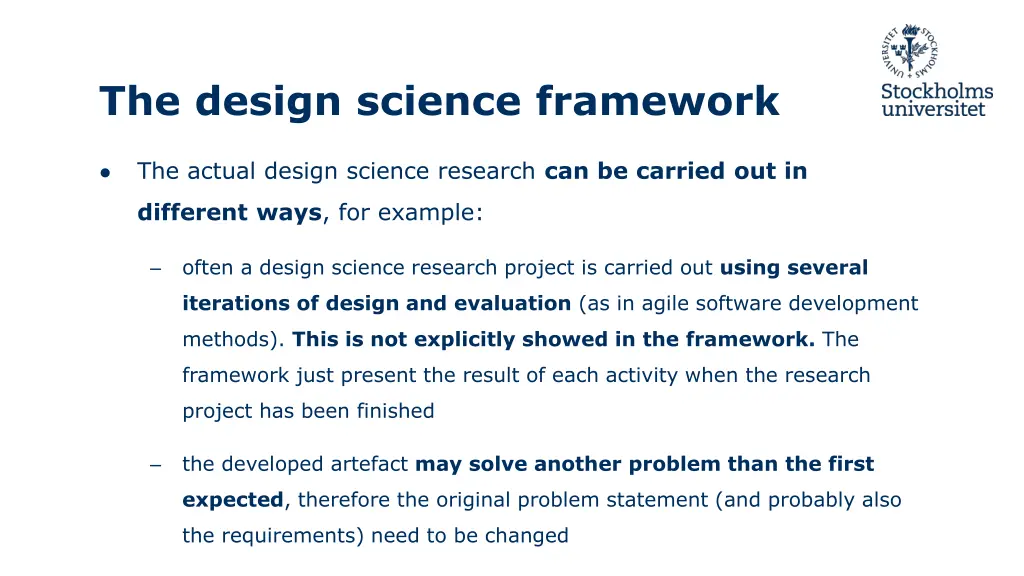 the design science framework 1