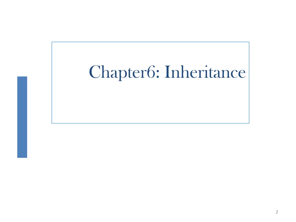 chapter6 inheritance