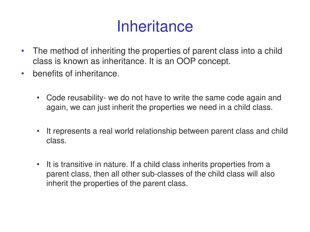 inheritance