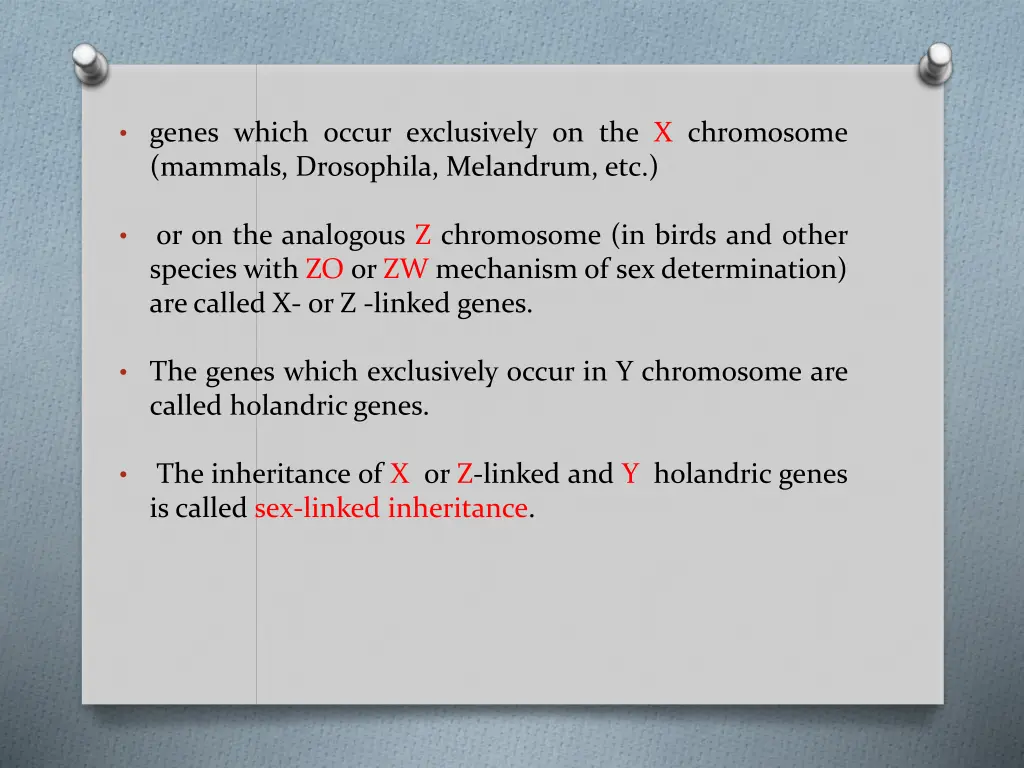 genes which occur exclusively on the x chromosome