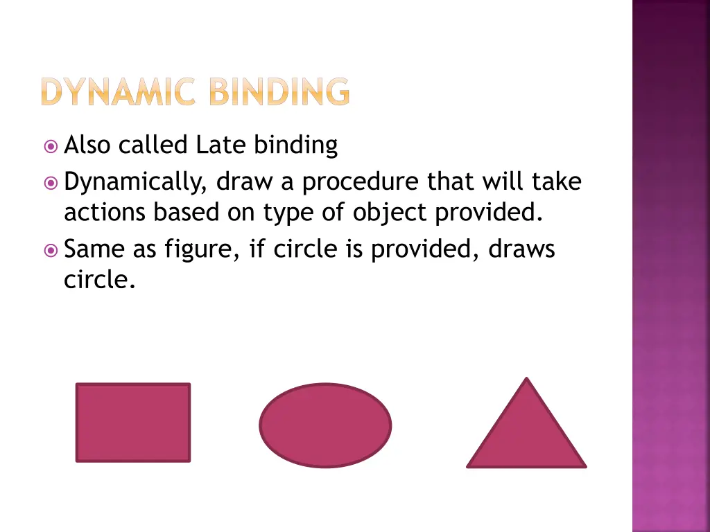 dynamic binding