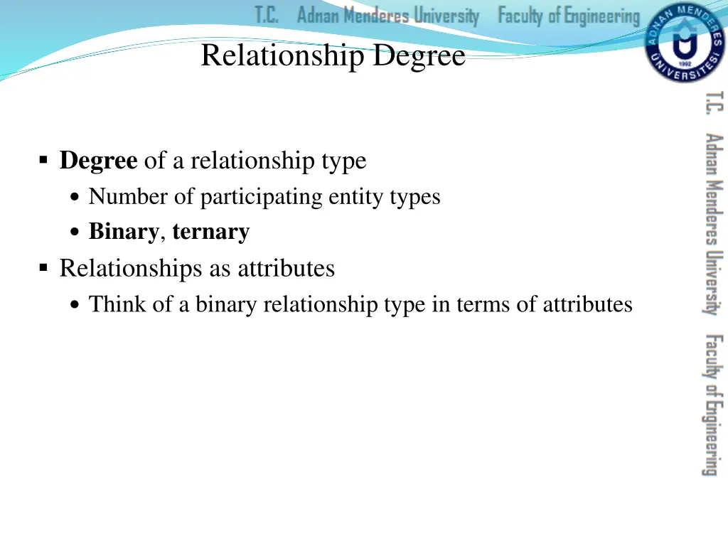 relationship degree