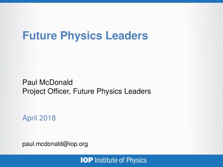 future physics leaders