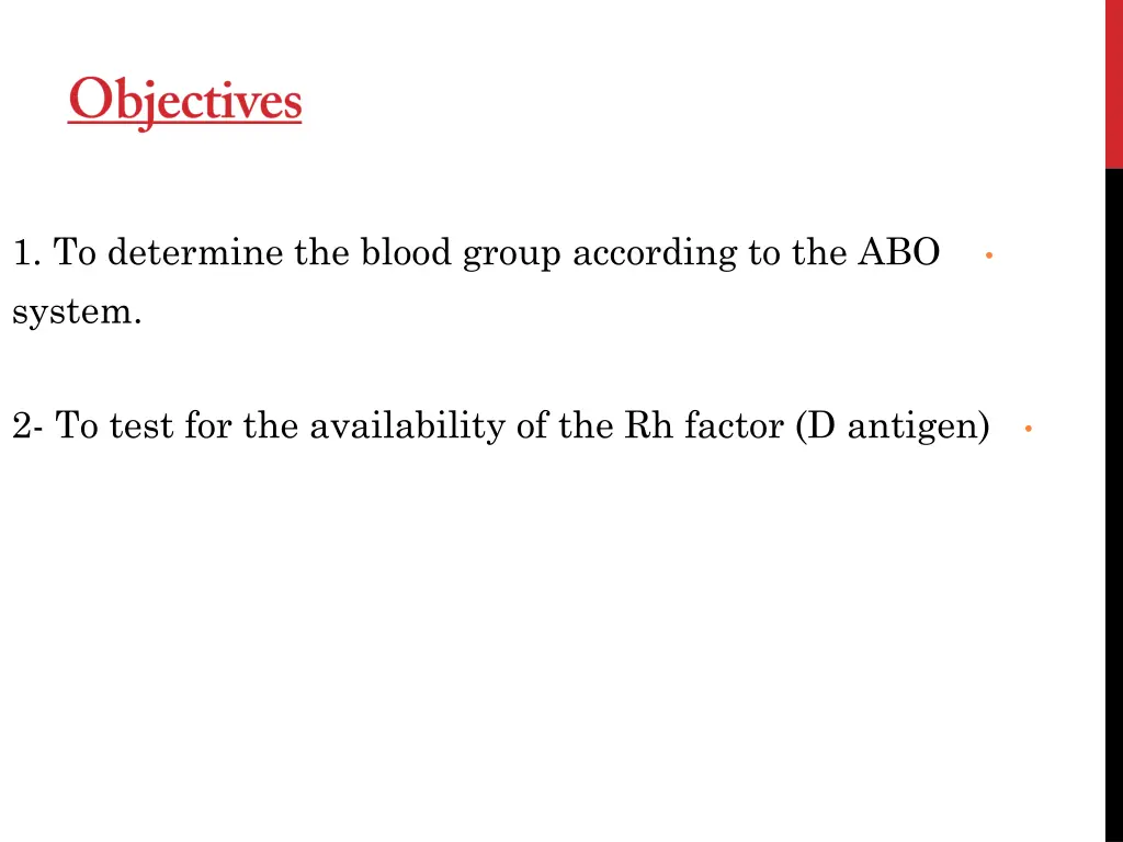 1 to determine the blood group according