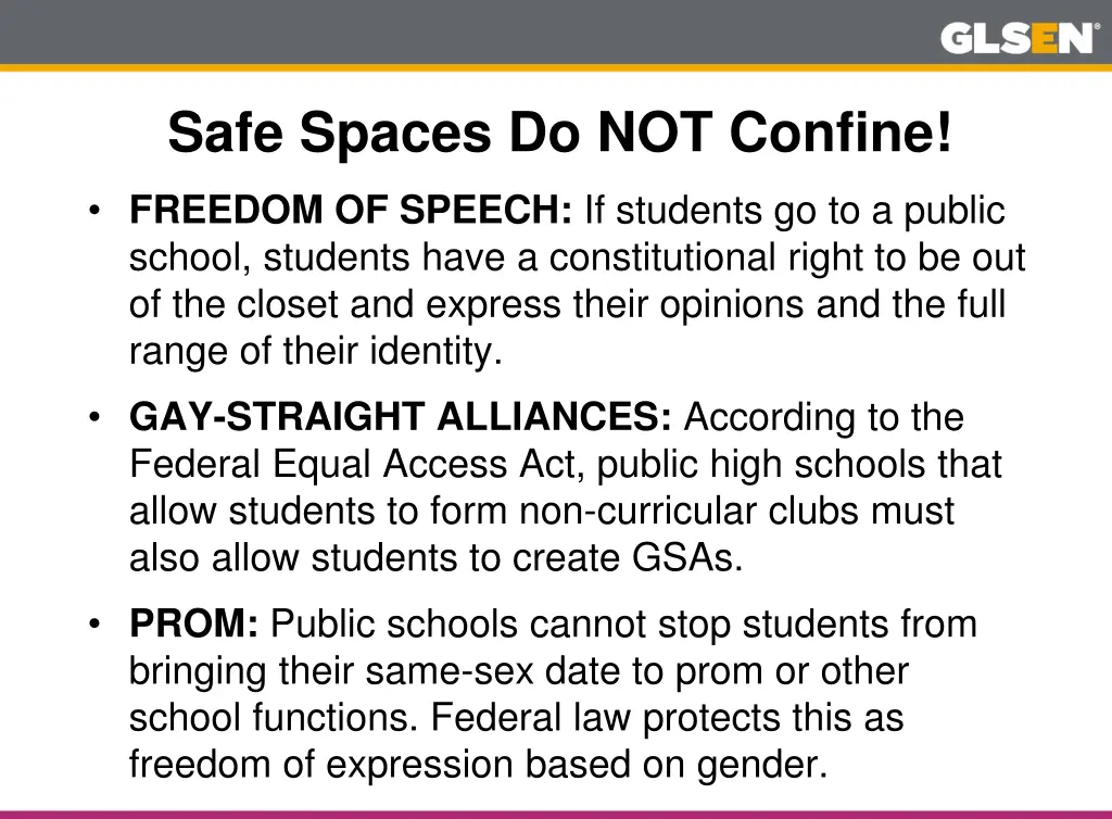 safe spaces do not confine