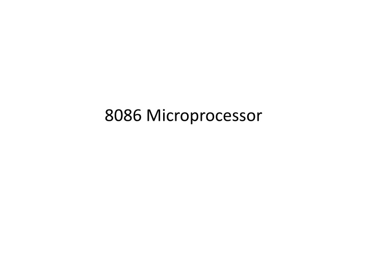 8086 microprocessor