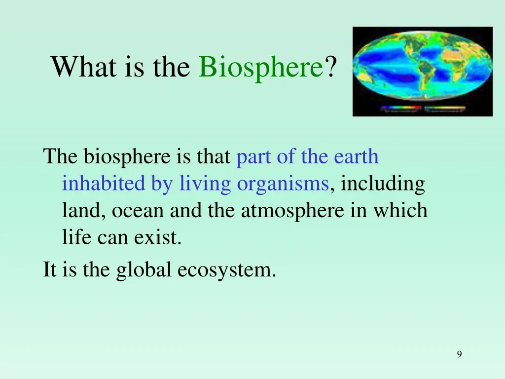 what is the biosphere