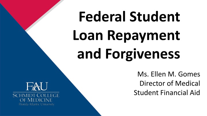 federal student loan repayment and forgiveness