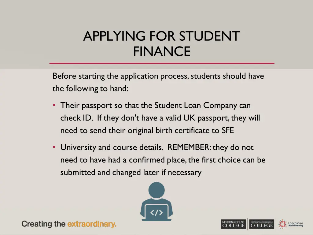 applying for student finance 2