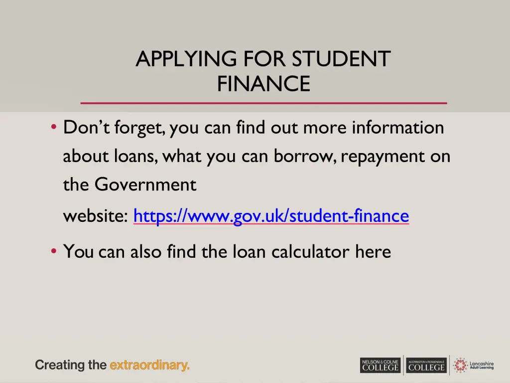 applying for student finance 4