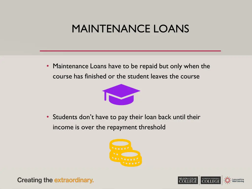 maintenance loans 4