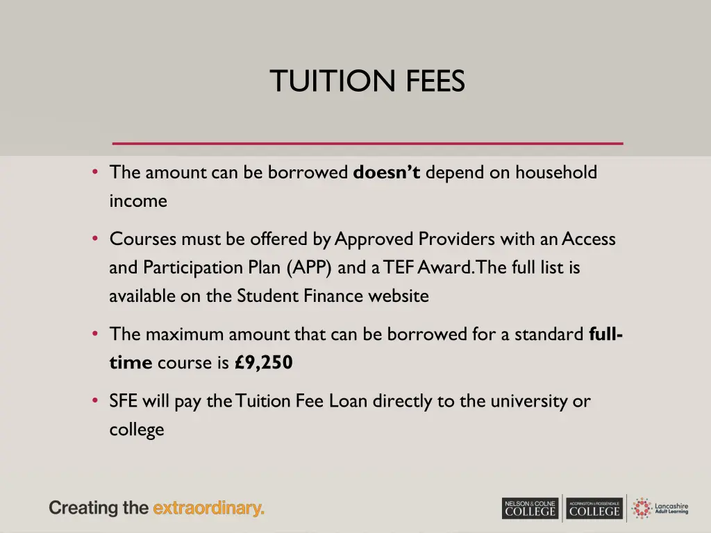 tuition fees