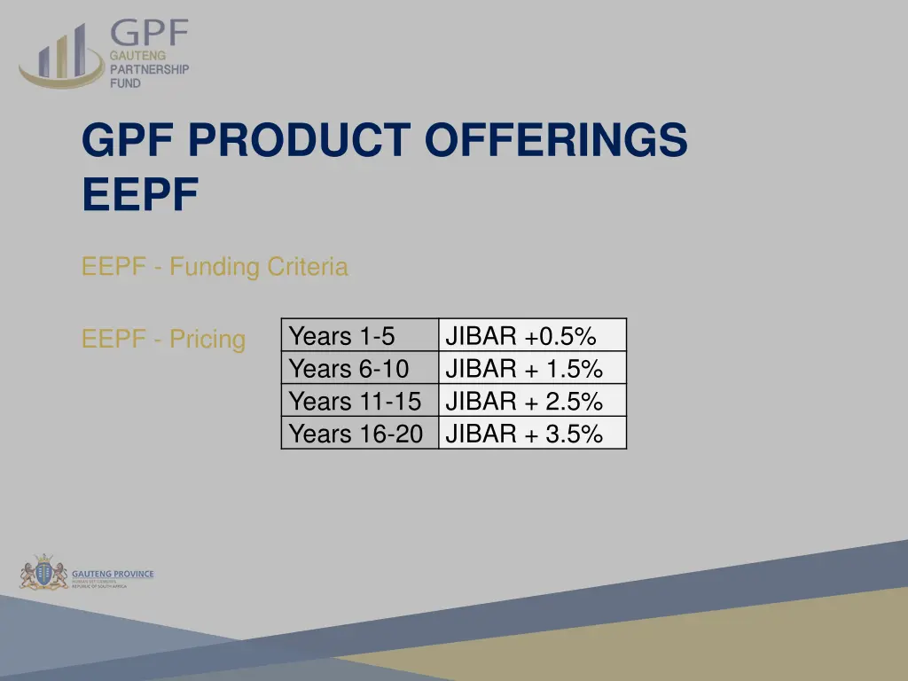 gpf product offerings eepf 1