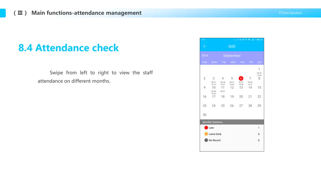 main functions attendance management 4