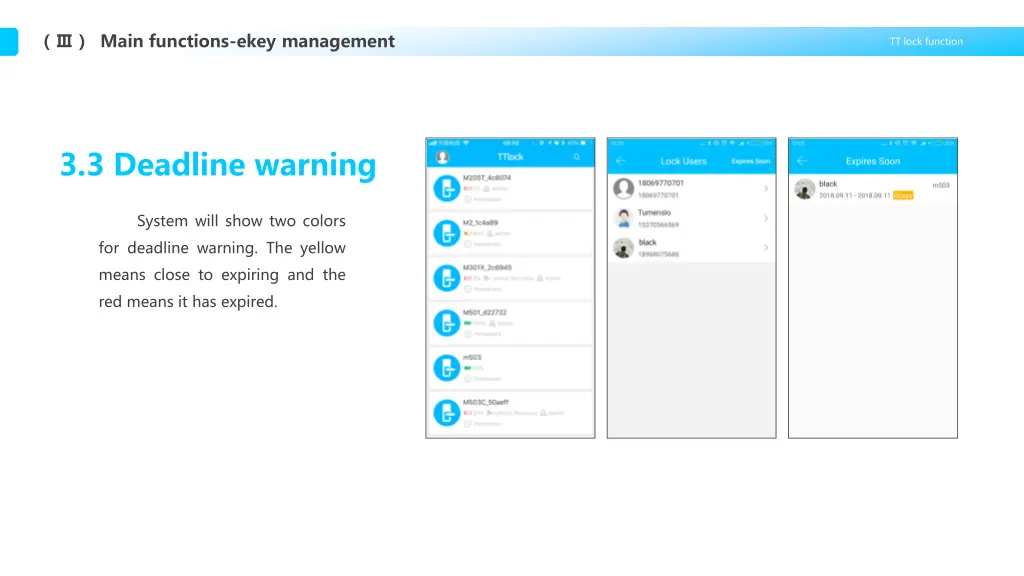 main functions ekey management 4