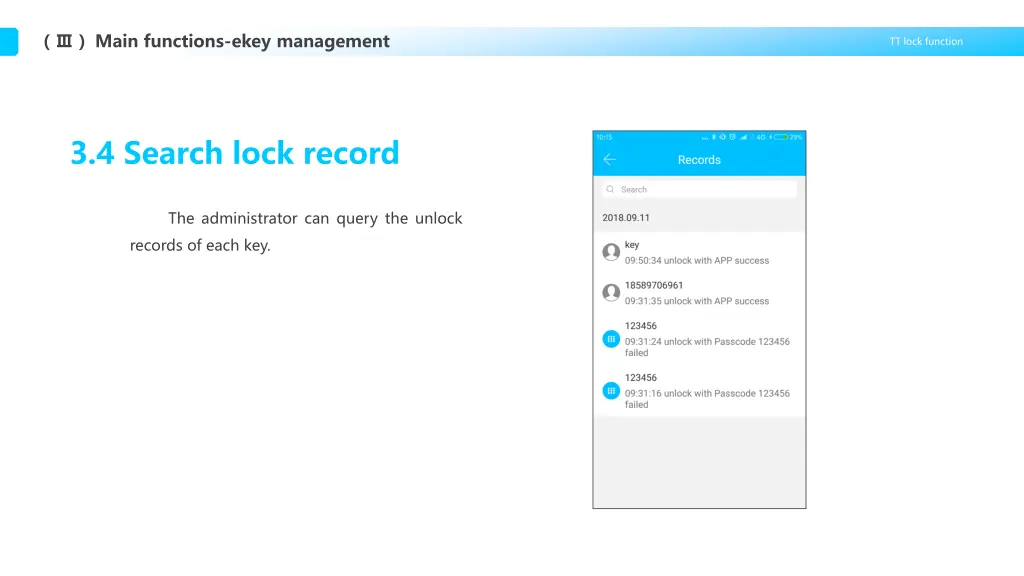 main functions ekey management 5