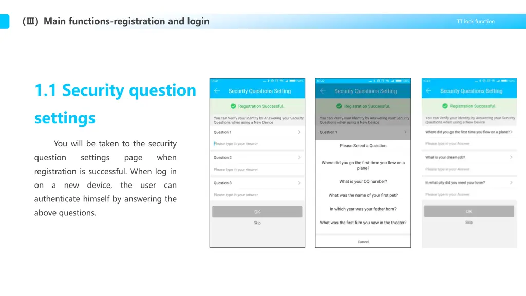 main functions registration and login 1