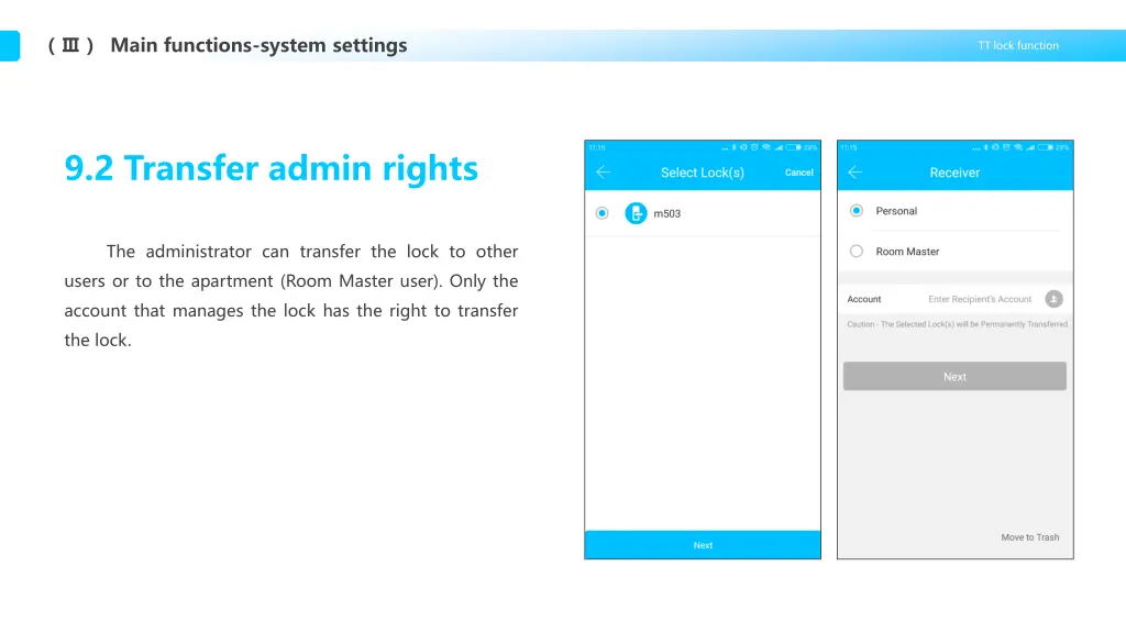 main functions system settings 2