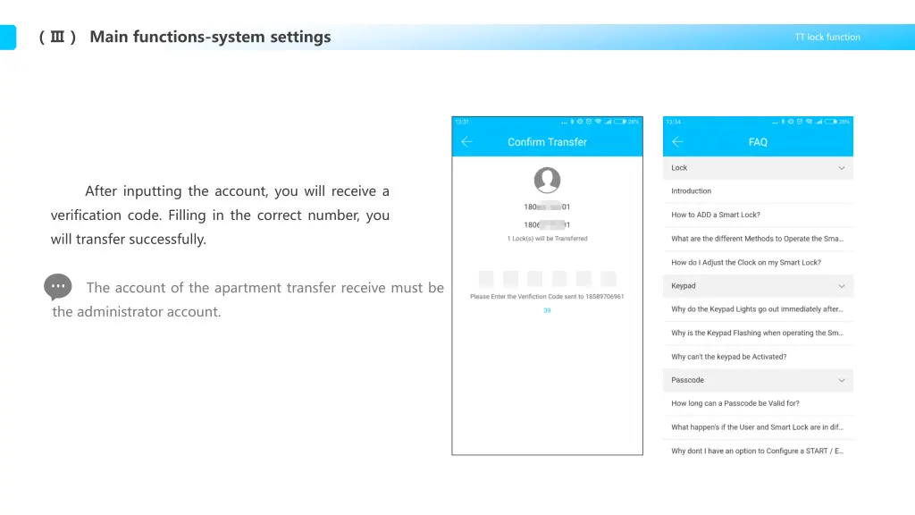 main functions system settings 3