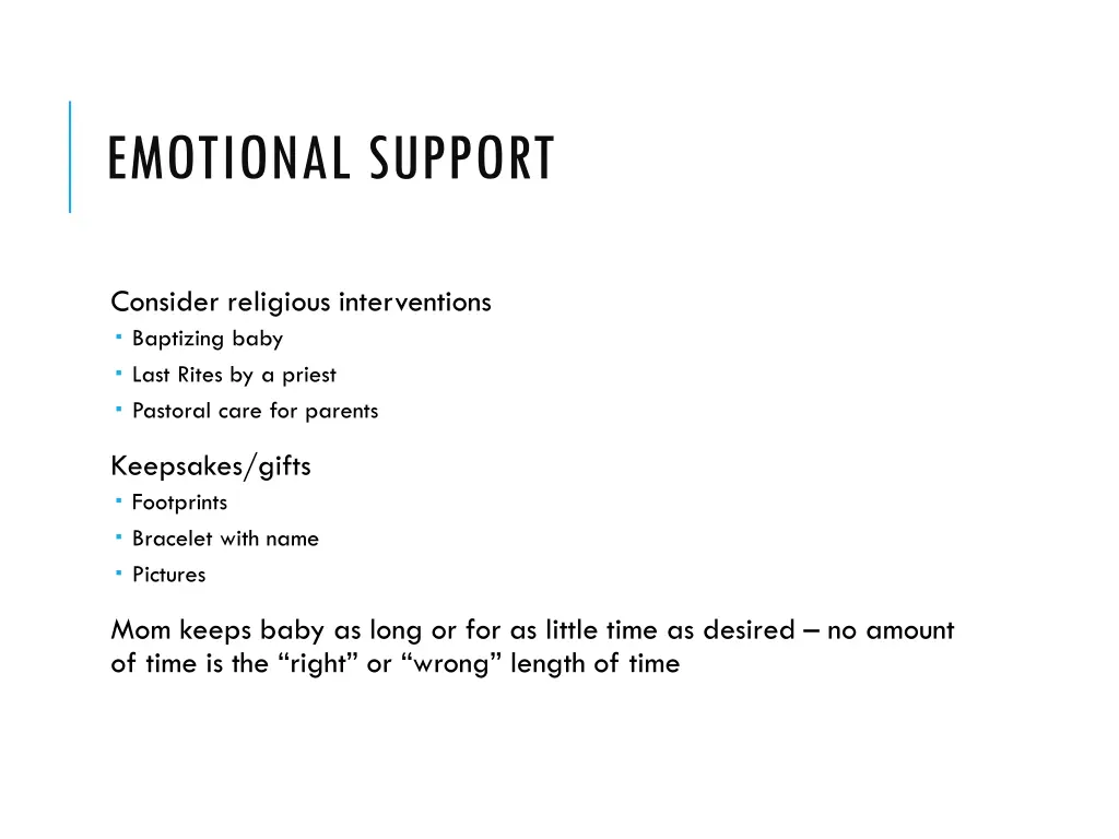 emotional support