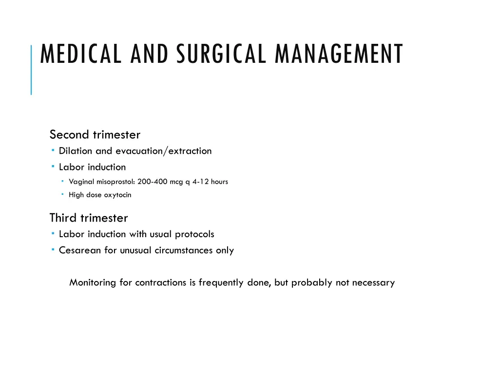 medical and surgical management 1