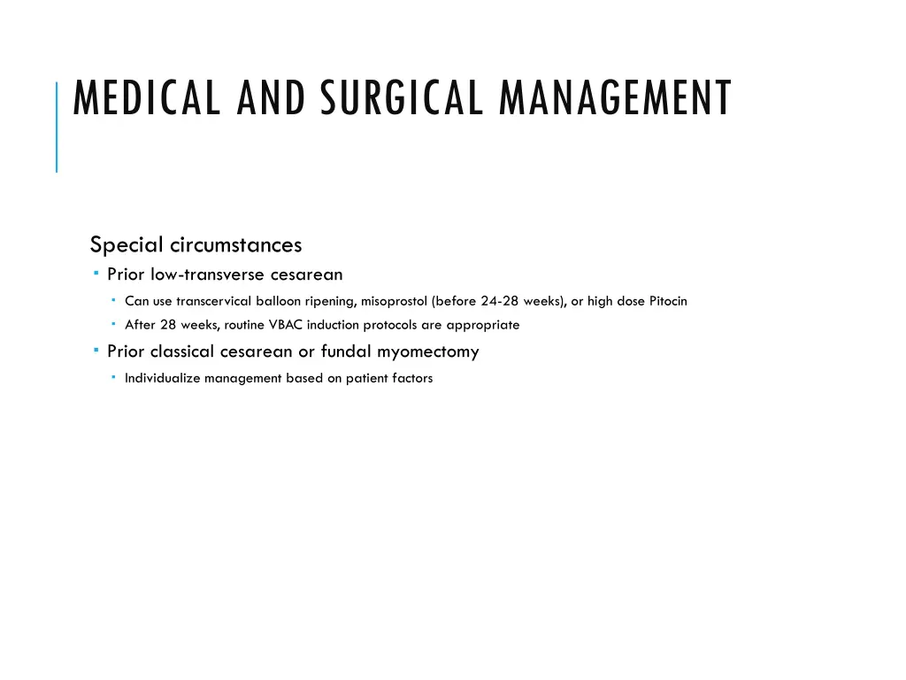 medical and surgical management 2