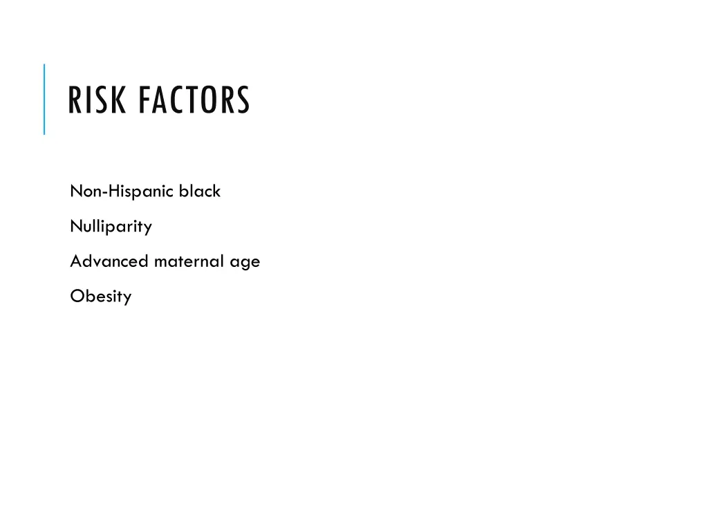 risk factors