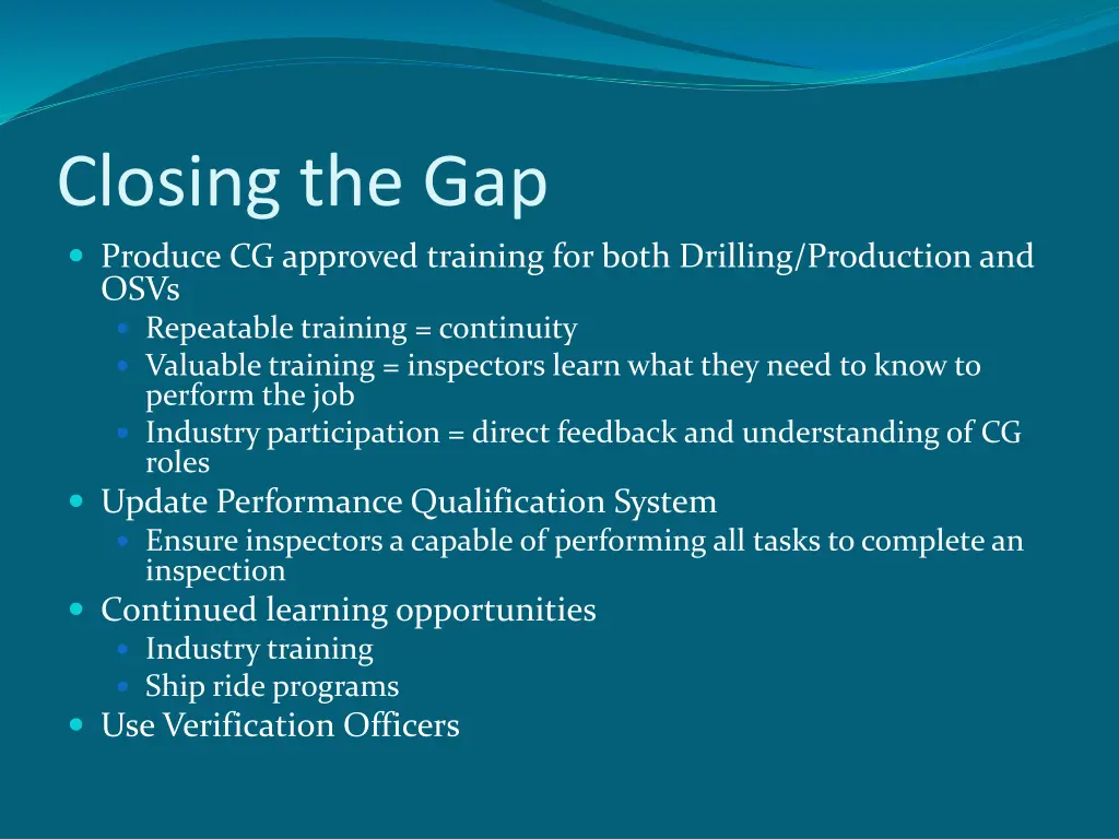 closing the gap produce cg approved training