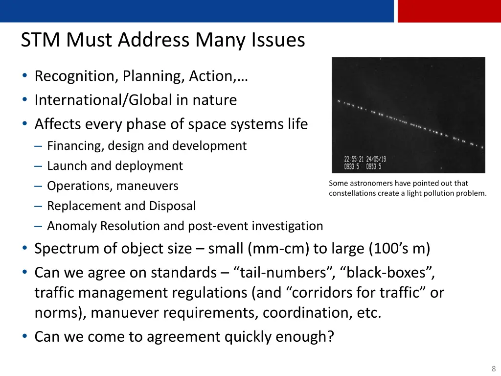 stm must address many issues