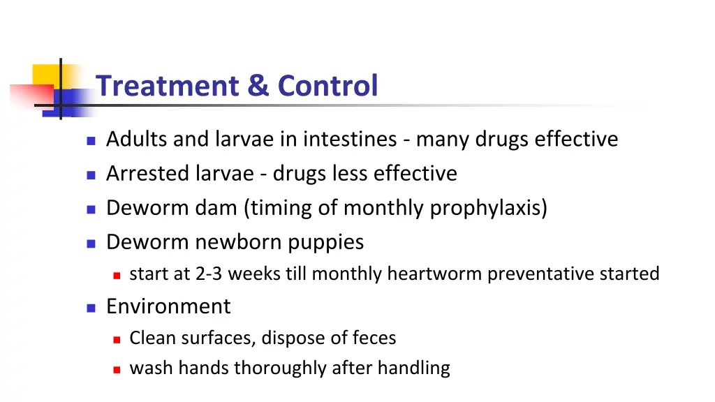 treatment control