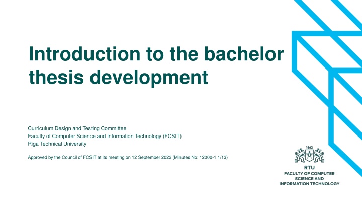 introduction to the bachelor thesis development